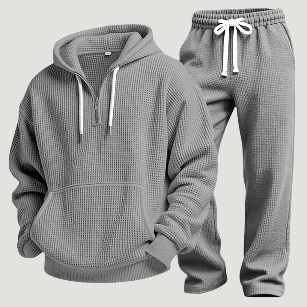 Men's Hooded Zip Front Jogger Set Everyday Wear